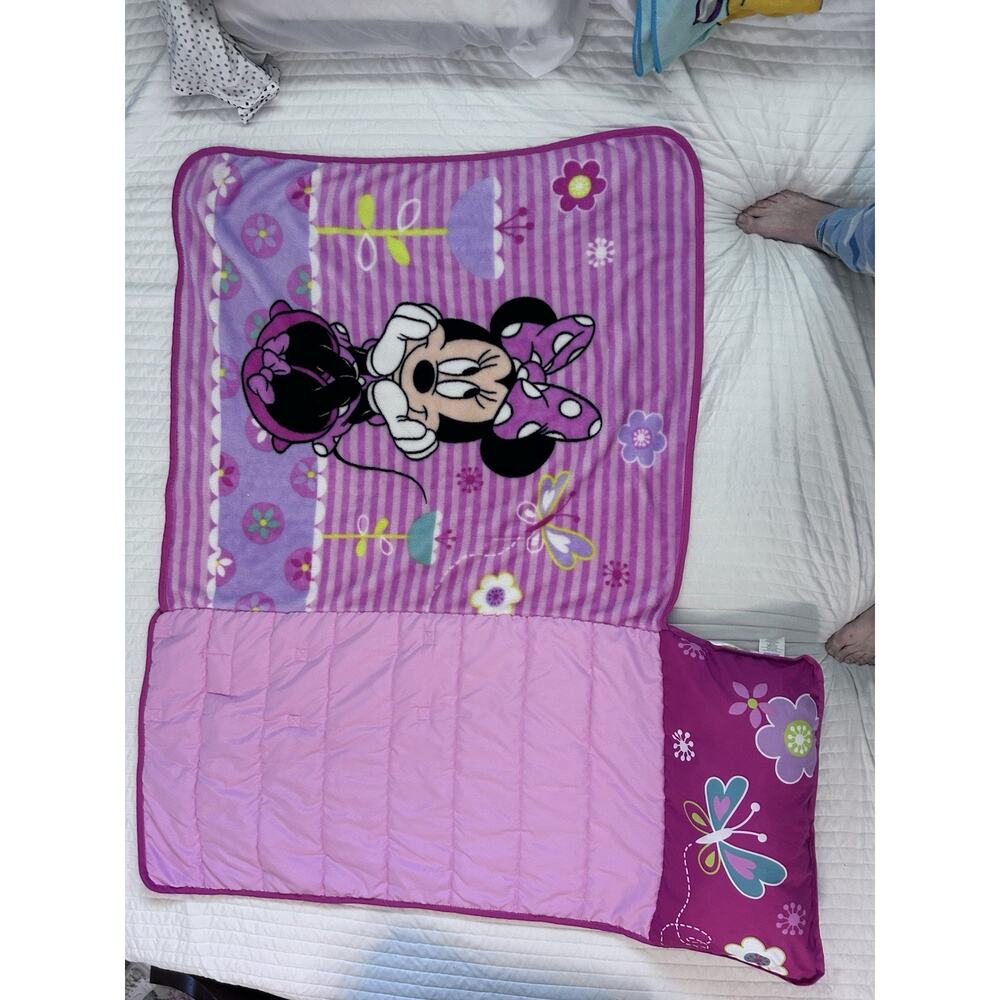Disney Junior Minnie Mouse Nap Mat w/ Blanket & Pillow Preschool Daycare
